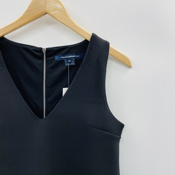 French Connection Womens Size XS Clara Eight Scuba Shift Dress Sleeveless $148 - Picture 3 of 9